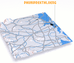 3d view of Phumĭ Prêk Thlœ̆ng