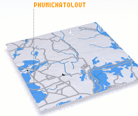 3d view of Phumĭ Châtŏ Loŭt