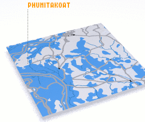 3d view of Phumĭ Ta Koăt