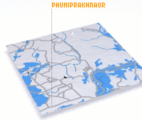 3d view of Phumĭ Prâkhnaôr