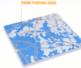 3d view of Phumĭ Tœ̆k Khleăng