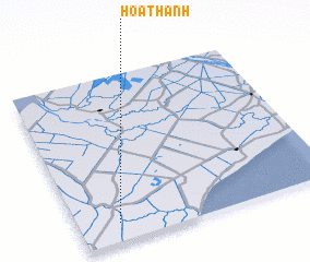 3d view of Hòa Thành