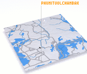 3d view of Phumĭ Tuŏl Châmbák