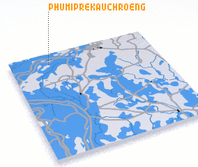 3d view of Phumĭ Prêk Âu Chrœ̆ng