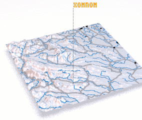 3d view of Xóm Nôm