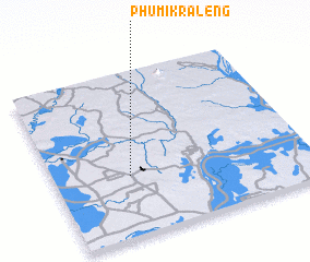 3d view of Phumĭ Krâlêng