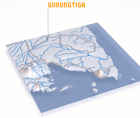 3d view of Gunungtiga