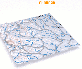 3d view of Chòm Cân