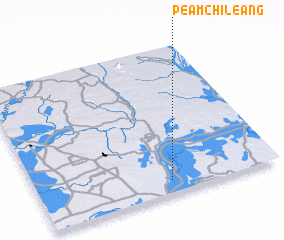 3d view of Péam Chileăng