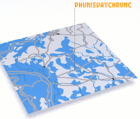 3d view of Phumĭ Svay Chrŭm (2)