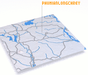 3d view of Phumĭ Ânlóng Chrey