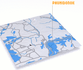 3d view of Phumĭ Don Ŏk