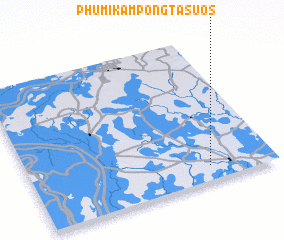 3d view of Phumĭ Kâmpóng Tasuŏs