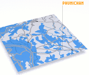 3d view of Phumĭ Cham