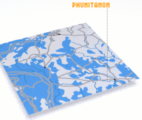 3d view of Phumĭ Ta Mŏm