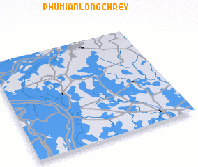 3d view of Phumĭ Ânlóng Chrey