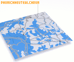 3d view of Phumĭ Chheutéal Chrum