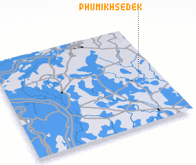 3d view of Phumĭ Khsê Dêk