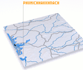 3d view of Phumĭ Chhák Khnach