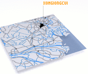 3d view of Xóm Giồng Cui