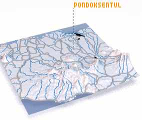 3d view of Pondok-sentul