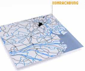 3d view of Xóm Rạch Bùng