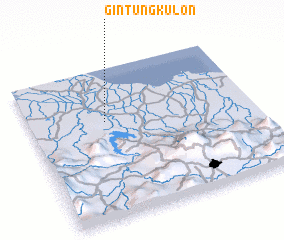 3d view of Gintung Kulon