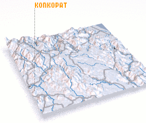 3d view of Kon Kơpat