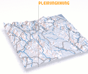 3d view of Plei Rưng Khưng