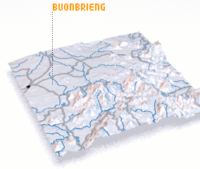 3d view of Buôn Briêng