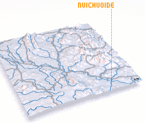 3d view of Núi Chuồi Ðê