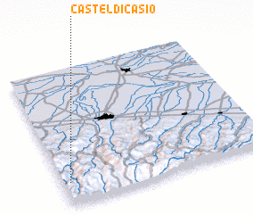 3d view of Castel di Casio