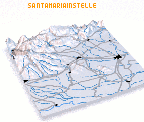 3d view of Santa Maria in Stelle