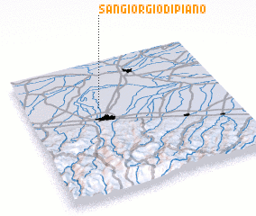 3d view of San Giorgio di Piano