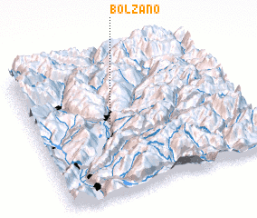 3d view of Bolzano