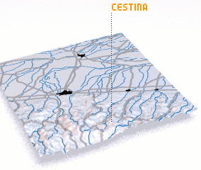 3d view of Cestina