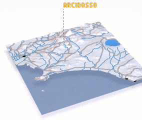 3d view of Arcidosso