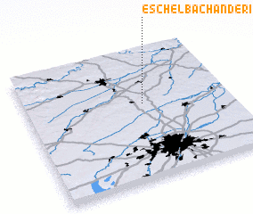 3d view of Eschelbach an der Ilm