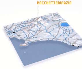 3d view of Rocchette di Fazio