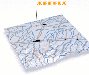 3d view of Vigarano Pieve