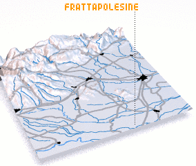 3d view of Fratta Polesine