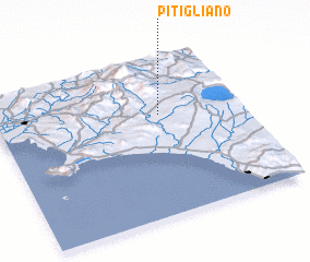 3d view of Pitigliano