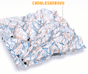 3d view of Canale San Bovo