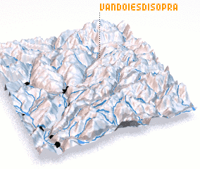 3d view of Vandoies di Sopra