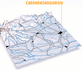 3d view of Carrara San Giorgio