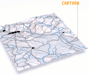 3d view of Cortona