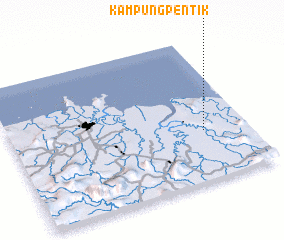 3d view of Kampung Pentik