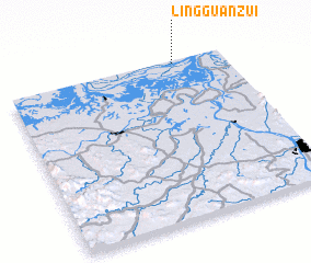 3d view of Lingguanzui