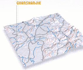 3d view of Guanshanjie