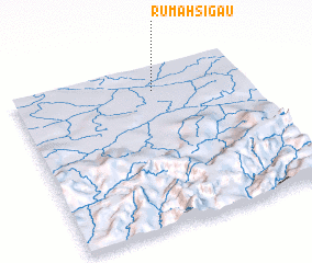 3d view of Rumah Sigau